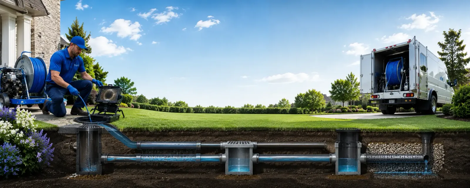 Outdoor drain cleaning information for Potsdam, OH